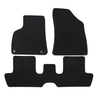 Image de Tapis De Sol De Qualité Supérieure Noir Pour Peugeot 3008 2009-2016 3pcs, Ajustement Précis, Base Antidérapante, avec Attaches