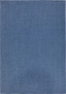 Zdjęcie produktu dla Dywan na taras 200x290cm dwustronny sznurkowy, niebiesko kremowy płaski