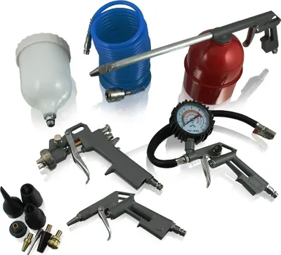 Produktbild von 13 tlg Bituxx  Druckluft Zubehör Set für Kompressor Sprühpistole Reifendruck MS-14460