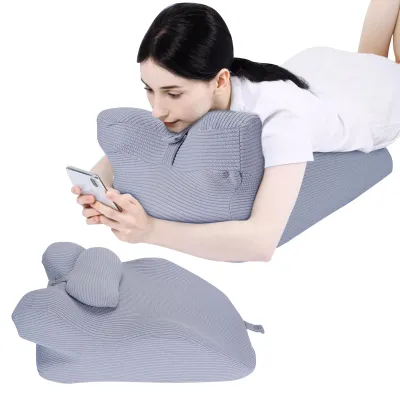 Produktbild von Lesekissen für Bett und Sofa, Keilkissen mit Memory-Schaum, Rückenstütze, zum Lesen und Fernsehen.