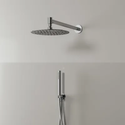 Productafbeelding van Kronenbach doucheset 5, met hoofddouche met een diameter van 25 cm en een ronde handdouche