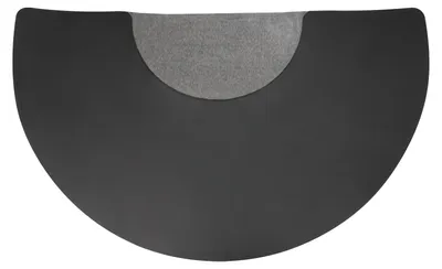 Produktbild von Salonbodenmatte, ergonomisches Design, rutschfeste Oberfläche, schwarz