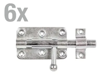 Obrázek produktu pro Alberts 6x západka zámku 140 mm pozinkovaná západka zámku Zámek šroubu