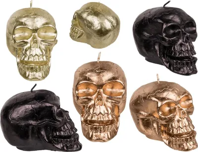 Produktbild von Kerze, Totenkopf, ca. 12 x 7,5 x 8,5 cm