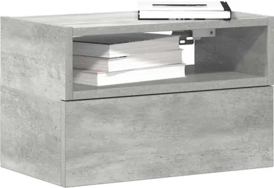 Obrázek produktu pro vidaXL Nástěnné noční stolky 2 ks. Betonově šedé 45x26x28,5 cm
