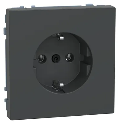 Imagen del producto de Enchufe SCHUKO de Merten, modelo MEG2301-6034, con terminal de conexión en color antracita