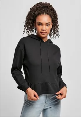 Immagine prodotto di Urban Classics Ladies Organic Volants Hoody nero - S