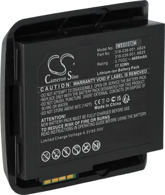 Produktbild von vhbw Akku kompatibel mit Intermec CN50, CN51 Barcodescanner POS (4600 mAh, 3,7 V, Li-Ion)