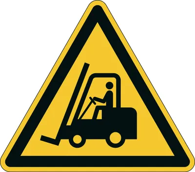Obrázok produktu pre DURABLE Gebotsaufkleber 'Warnung vor Flurförderzeugen'