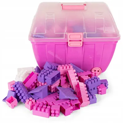 Produktbild von Bausteine Hemar K2 im Koffer 180 Teile 2,3kg Rosa