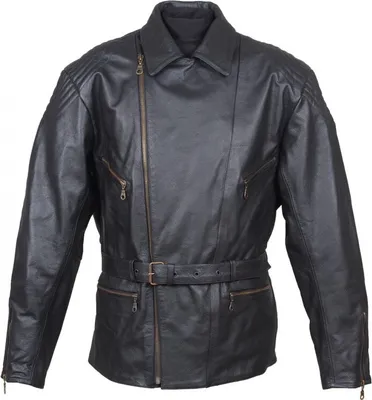 Produktbild von RO222 - Schwarze, klassische Lederjacke klassische im Stil der 70er Roleff Größe: XXL,