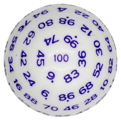 Produktbild von Würfel D100 White / Purple
