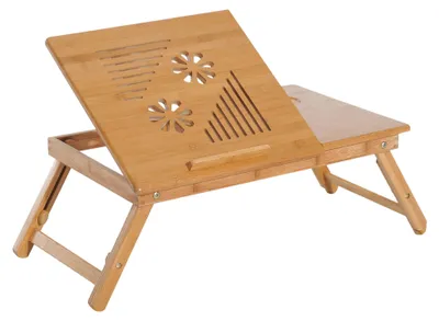 Produktbild von Laptop-Betttablett aus Bambus mit Kš¹hlsystem, 55 x 35 x 22šC32,5 cm