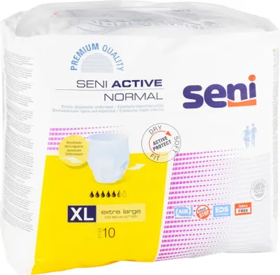 Produktbild von Seni Active Normal Inkontinenzpants, Größe XL, 1 Packung = 10 Stück