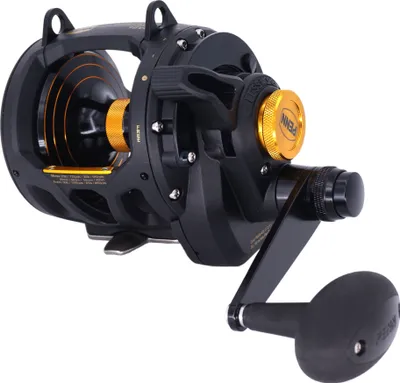 Produktbild von PENN Squall Lever Drag 2 Speed, IGFA16, Rechtshand, Multi Angelrolle, Schiebebremse, 1292936