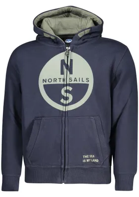 Image de Sweat-Shirt Bleu À Fermeture Éclair Pour Enfants North Sails
