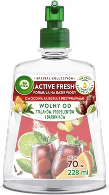 Obrázek produktu pro Air Wick Active Fresh Odświeżacz powietrza Owocowa Sangria z Przyprawami, 228 ml