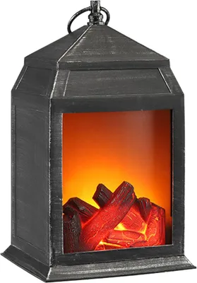 Produktbild von Gravidus LED Kaminlaterne mit stimmungsvoller Flammen-Optik, Batteriebetrieben