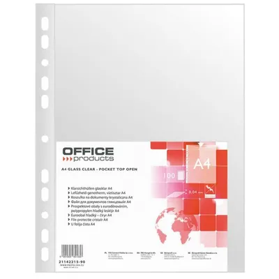 Produktbild von A4 Dokumententasche Office Products PP Kristall 100 Stück