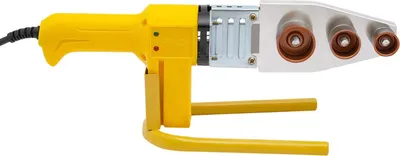 Image de Soudeuse de tubes en plastique pour l'eau - Soudeuse de manchons PPR/PB/PE - 800 W - Température constante - 20-32 mm - Jaune vif