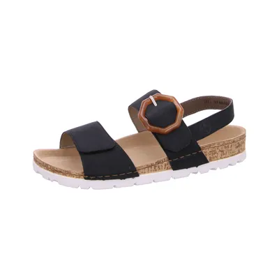 Produktbild von Rieker Damen Sandale Slingback Klettverschluss Deko-Schnalle 69853, Größe:37 EU, Farbe:Blau