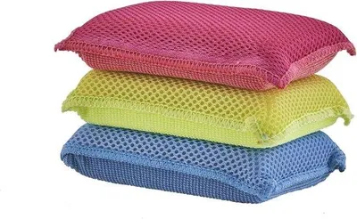 Produktbild von Famanu Mikrofaser Mop 3er-Pack (Blau, Rot, Gelb) - Effektive Reinigung für Alle Böden