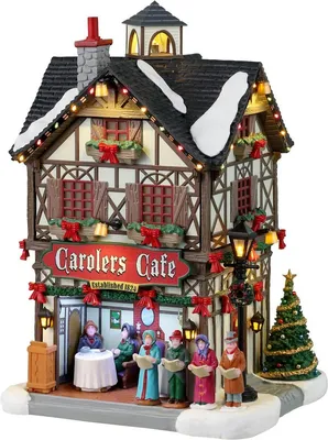 Productafbeelding van Carolers Cafe B/O (4.5V) Kersthuisje LEMAX