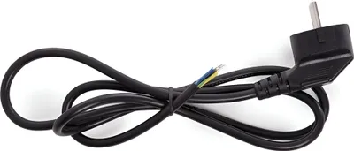 Produktbild von Elektrisches Kabel 1,5m mit europäischem Stecker Schwarz