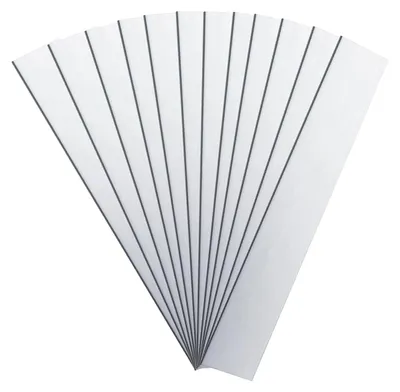 Zinkanoden 12 Stück, 150x25x1 mm, reines Zink, Elektrodenstreifen