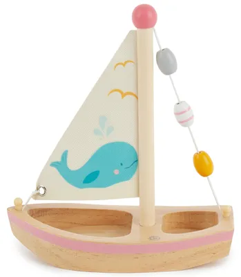 Immagine prodotto di Bieco barca a vela giocattolo per bambini - barca in legno giocattolo - barca per bambini - barca per bambini giocattolo acqua - barca a vela giocattolo acqua - barca in legno bambini - barca a vela decorazione sabbiera