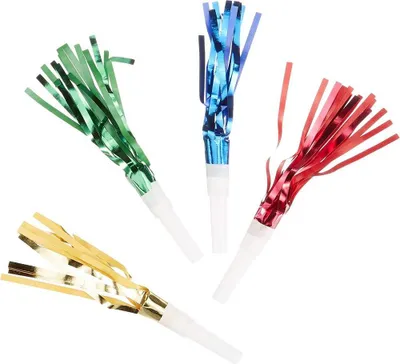 Immagine prodotto di Unique Party - Frange - Rumoreggiatori, confezione da 8 - Plastica SG25415 (taglia unica) (colorato)
