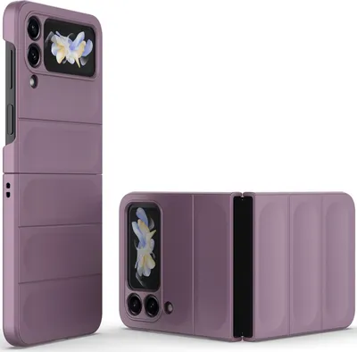 Immagine prodotto di Custodia per telefono cellulare per Samsung Galaxy Z Flip 4 5G Custodia rigida PC opaca antiurto antiscivolo Viola