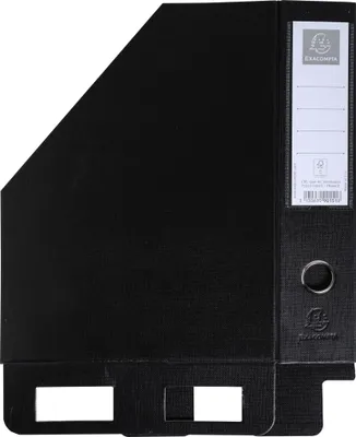 Produktbild von Exacompta 10x Stehsammler PP, Rückenbreite 70mm, 23x31cm für A4, Schwarz, 90151E