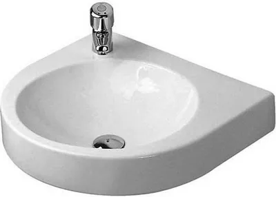 Produktbild von Duravit Waschtisch ARCHITEC ohne Überlauf, mit Hahnlochbank, 575 x 520 mm, 1 Hahnloch rechts weiß