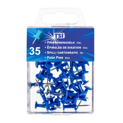 Produktbild von TSI Pinnwandnadeln, blau, 35 St.
