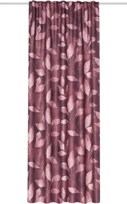 Produktbild von Schlaufenschal Ateka BxH135x245cm Fertigschal Kombiband Verdunkelung bordeaux Blätter