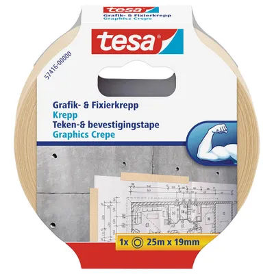 Produktbild von tesa Grafik- und Fixier-Krepp 25m 19mm