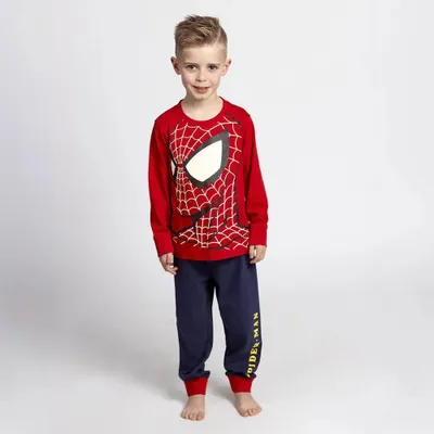 Produktbild von Cerda Group Single Jersey Spiderman Langarm-pyjama Rot 7 Years Jungen Rot 7 Years