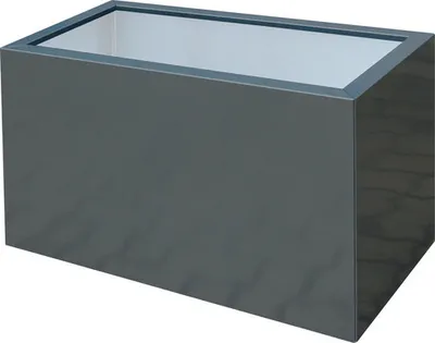 Produktbild von Pflanzkübel Palatino Lotte Metall beschichtet 60 x 40 x 50 cm anthrazit