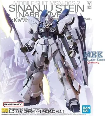 Produktbild von BANDAI BAN5066694 MG MSN-06S-2 Sinanju Stein (Narrative Ver.) 21 cm