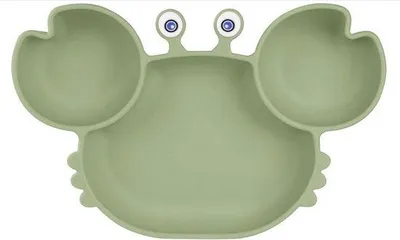 Produktbild von Silikon Babytisch, BPA-freies Babytisch mit Klammern, Grün, Kindertische Passen Auf Die Meisten Tischen und Kinderstühle