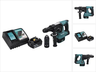 Produktbild von Makita DHR 243 RT1 Akku Bohrhammer 18 V SDS plus Brushless + 1x Akku 5,0 Ah + Ladegerät