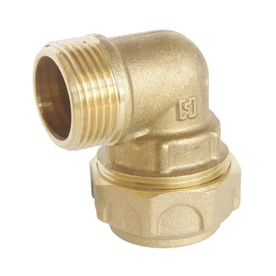 Productafbeelding van SOMATHERM FOR YOU - Koperen bochtkoppeling met externe aansluiting - Optimale betrouwbaarheid voor een ultrasnelle aansluiting - PE-buis, diameter 25 mm - M 3/4" - Economisch en betrouwbaar - ACS-gekeurd
