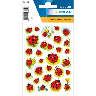 Zdjęcie produktu dla Herma 3815 3815 Naklejka DECOR biedronka+kwiatek