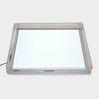 Obrázek produktu pro Tickit Rectangular Light Panels (A3), 0,5 rok/roky, Bílá, Stříbrná