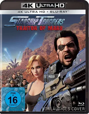 Zdjęcie produktu dla PLAION 1132063, Film, Blu-ray, Niemiecki, Angielski, Francuska, Włoski, Hiszpański, 88 min, Starship Troopers: Traitor of Mars, Science Fiction