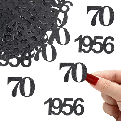 Productafbeelding van Confetti voor 70e Verjaardag - 100 Stuks - Tafelversiering en Decoratie