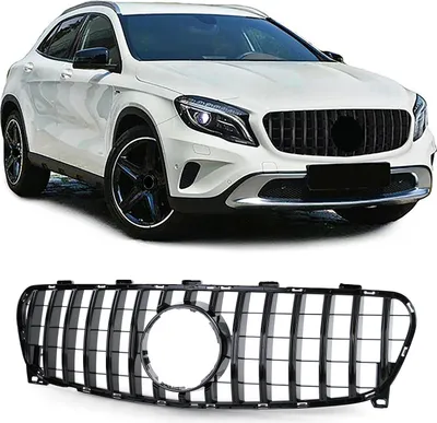 Produktbild von Sport Kühlergrill Grill Schwarz Glanz für Mercedes GLA X156 Facelift 17-20