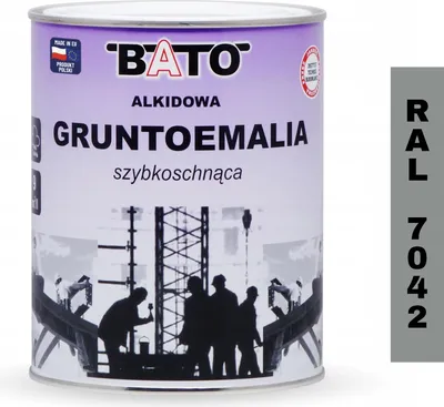 Zdjęcie produktu dla Gruntoemalia Alkidowa Szybkoschnąca Szara Ral 7042 0,8L
