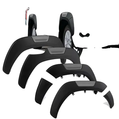 Immagine prodotto di Estensioni per parafanghi Toyota Hilux Revo, materiale plastico ABS, facile installazione, versione base